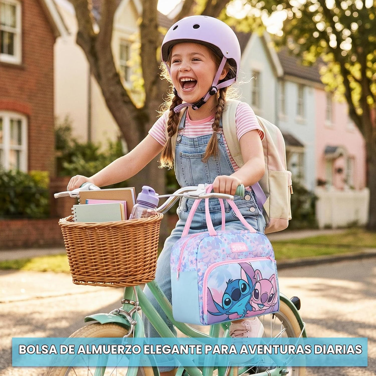 Get Trend Disney Stitch Girls Bolsa de almuerzo con aislamiento, út...