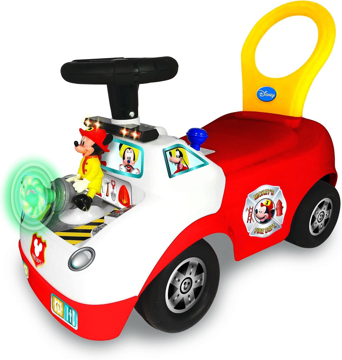 Kiddieland Disney Mickey Activity - Camión de bomberos de 12 meses...