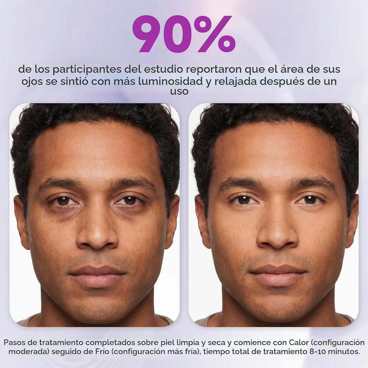 Varita deshinchadora para ojos y cara, masajeador facial 2 en 1 par...