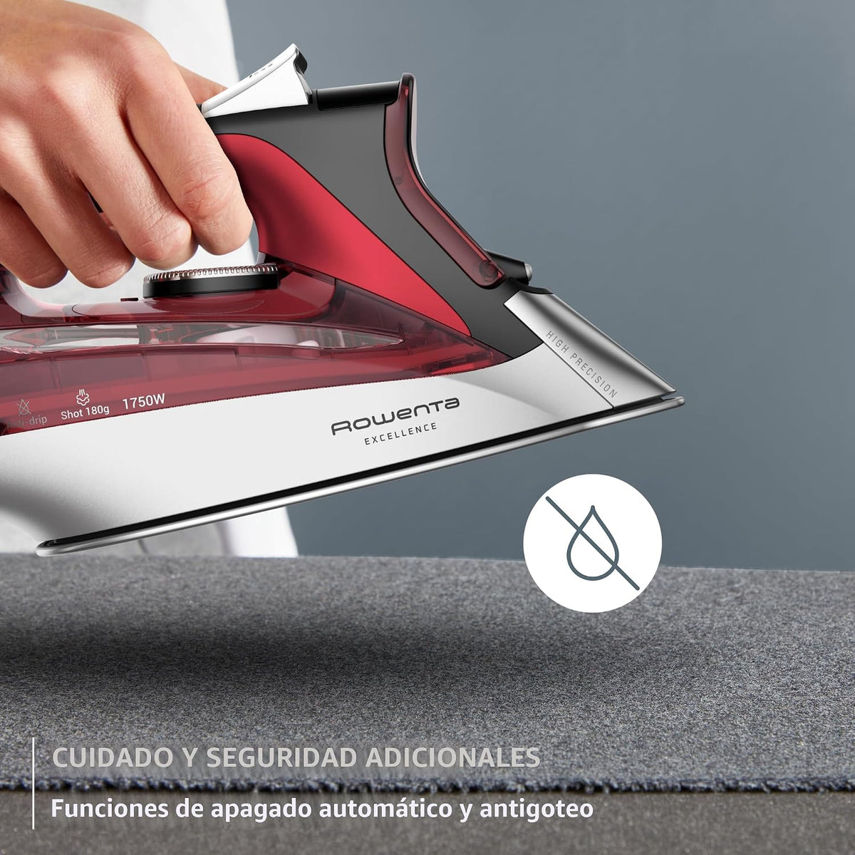 Rowenta Plancha, Plancha de Vapor para Ropa con Suela de Acero Inox...