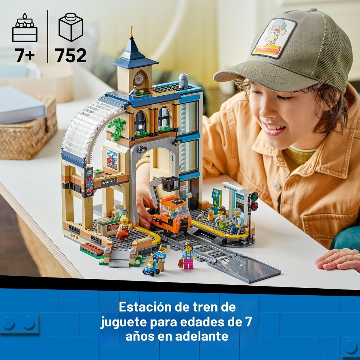 LEGO City Central Train Station - Juguete de construcción de varios...