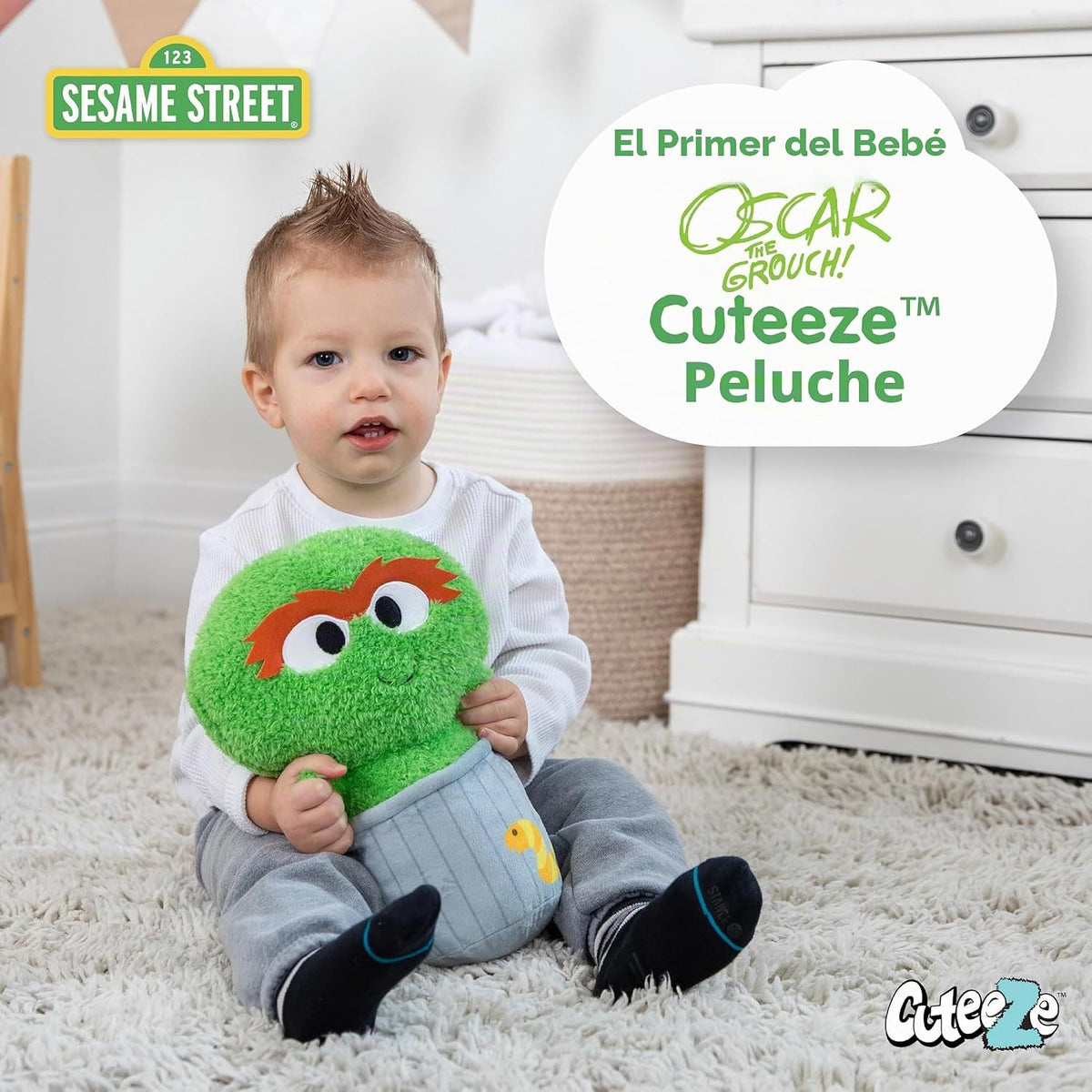 Kids Preferred Sesame Street Oscar the Grouch - Peluche de peluche...