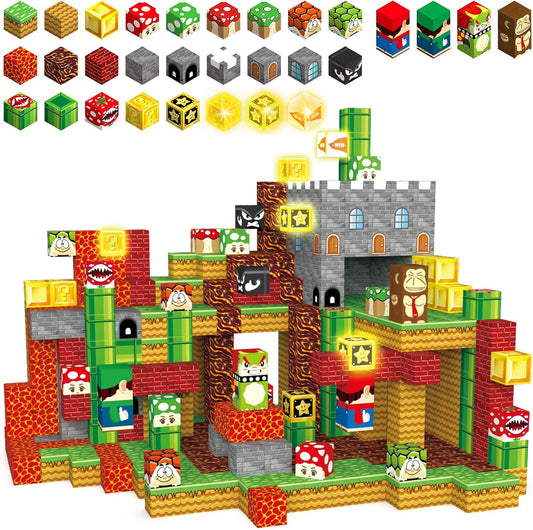 Daoyehsy 200 piezas bloques magnéticos juguetes de construcción, bl...