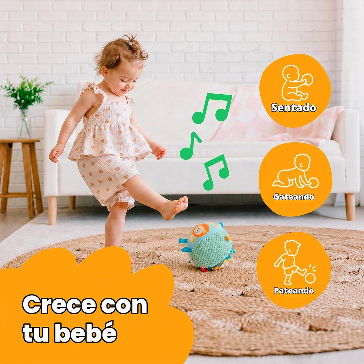 Move2Play, Juguete divertido e interactivo con música y efectos de...