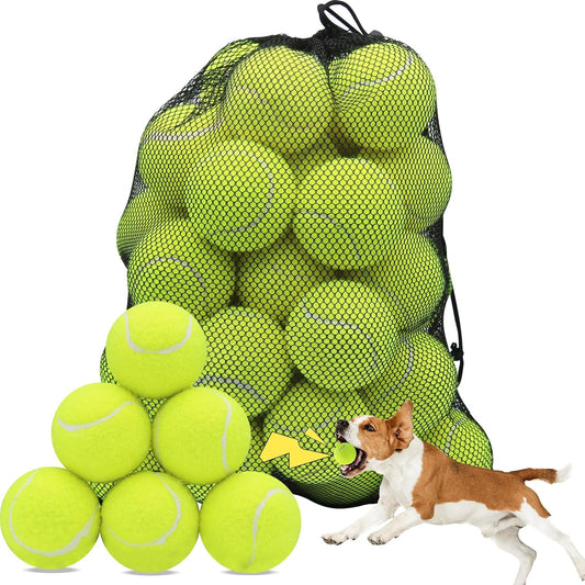 Swingers Pelotas de tenis chirriantes para perros, pelotas de tenis...