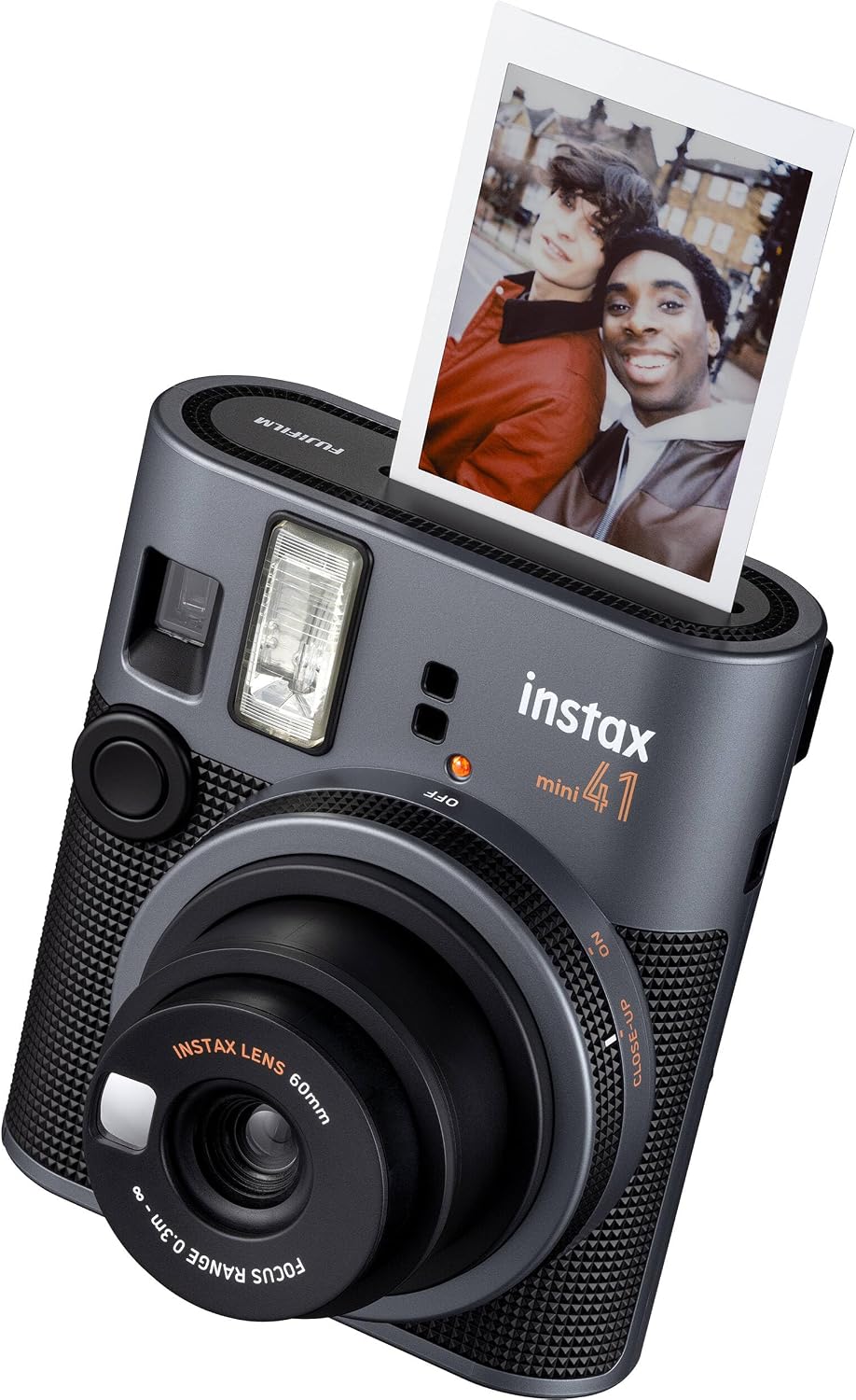 Fujifilm Cámara Instax Mini 41 de película instantánea negra + paqu...