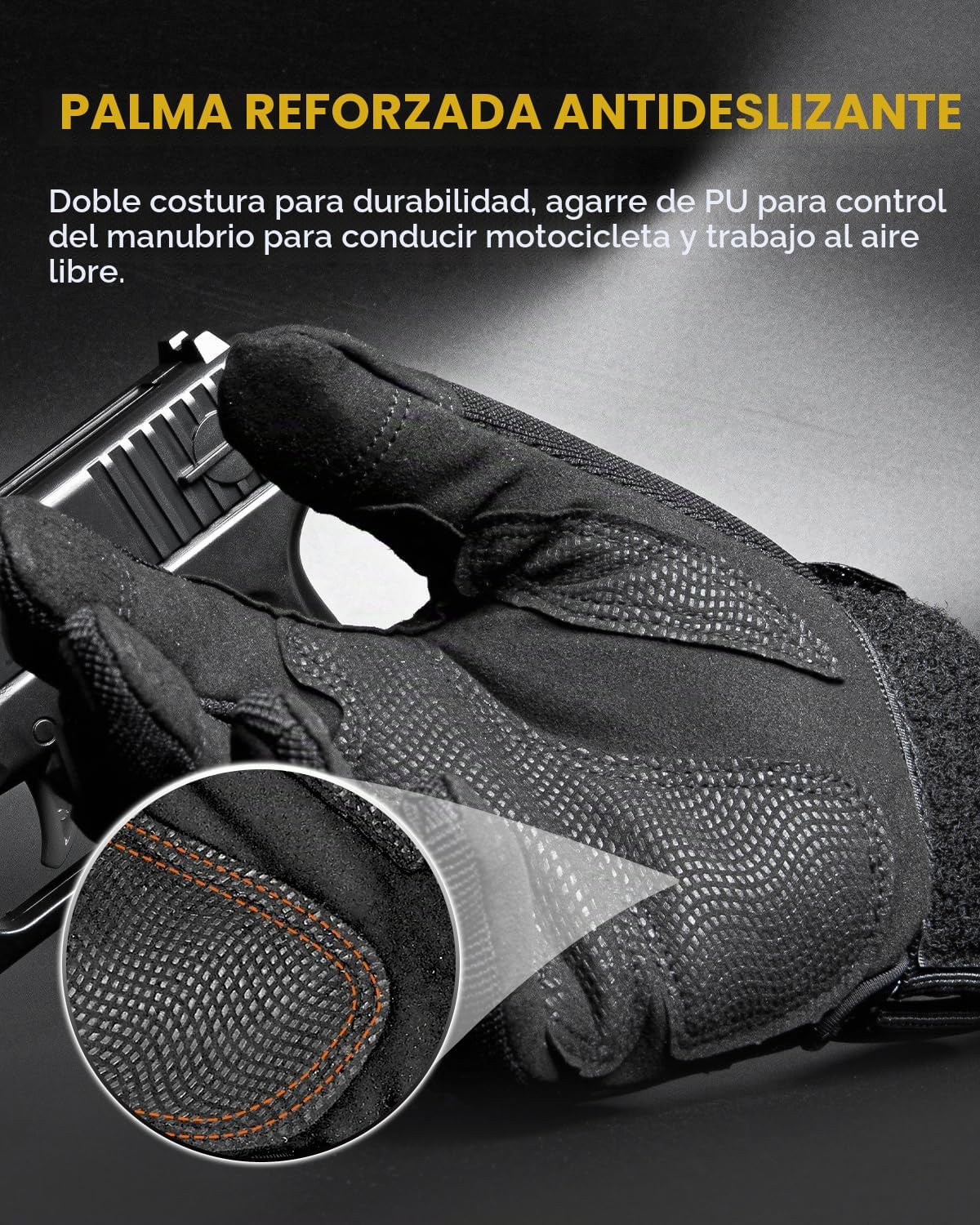 KUMGIM Guantes tácticos para hombres y mujeres, guantes de motocicl...
