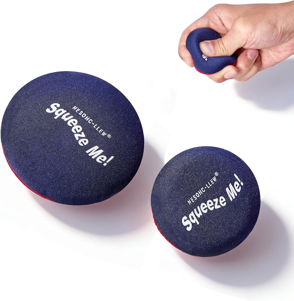 Juguete sensorial para apretar los dedos para adultos, almohadilla...