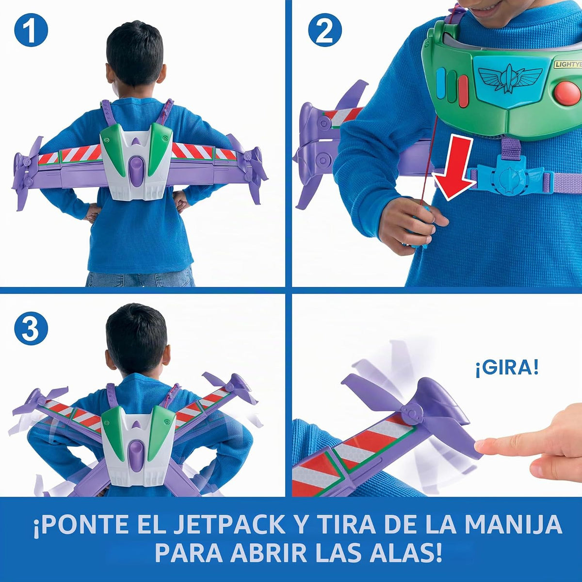 Mattel Disney y Pixar Toy Story 5 Hi-Tech Space Ranger Jetpack, equ...