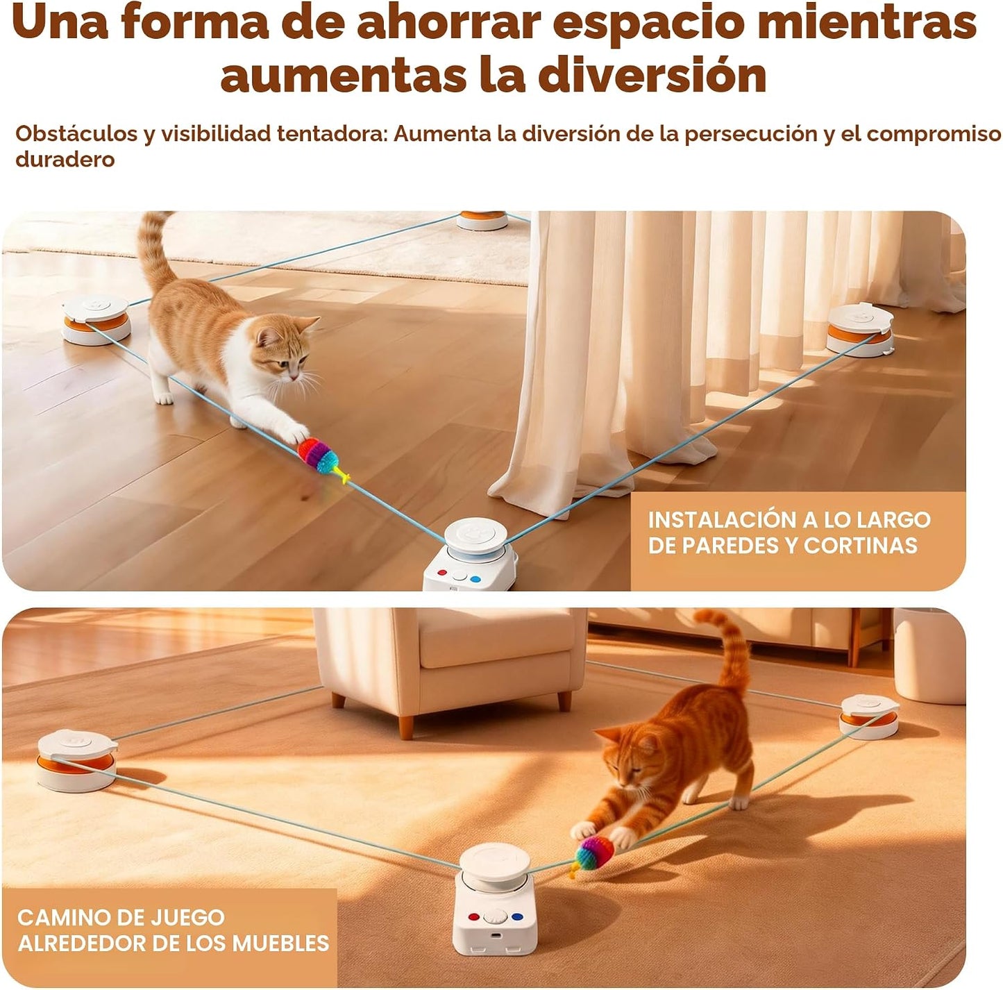 Juguete interactivo para gatos de interior \u2013 Juguete de movimi...