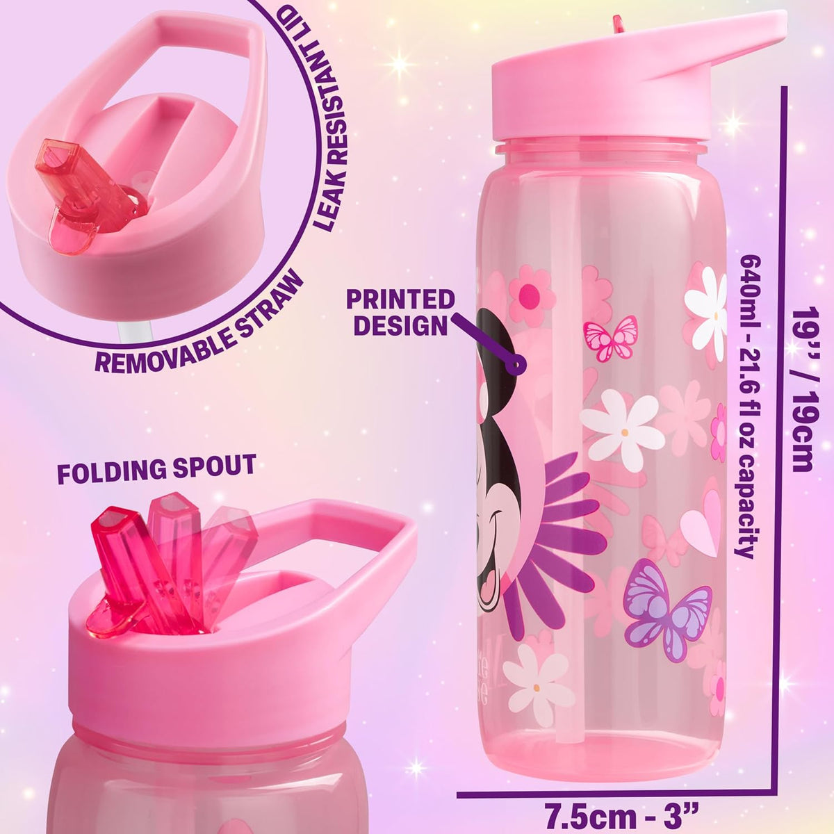 Get Trend Disney Minnie Mouse - Juego de 2 cajas de almuerzo para n...