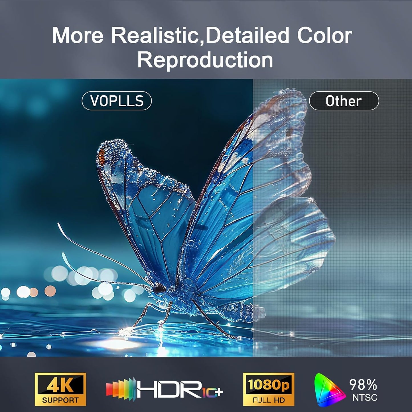 [4600 ANSI y ahora con Netflix] Proyector 4K con WiFi y Bluetooth,...