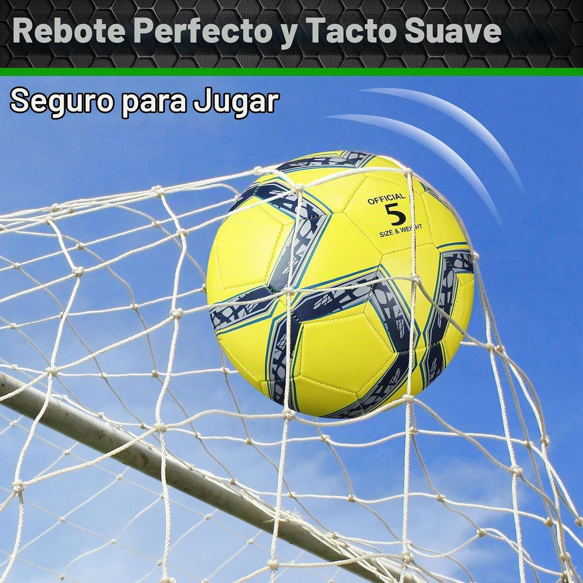 Lunmon 12 pelotas de fútbol a granel con 2 bombas, tamaño oficial,...