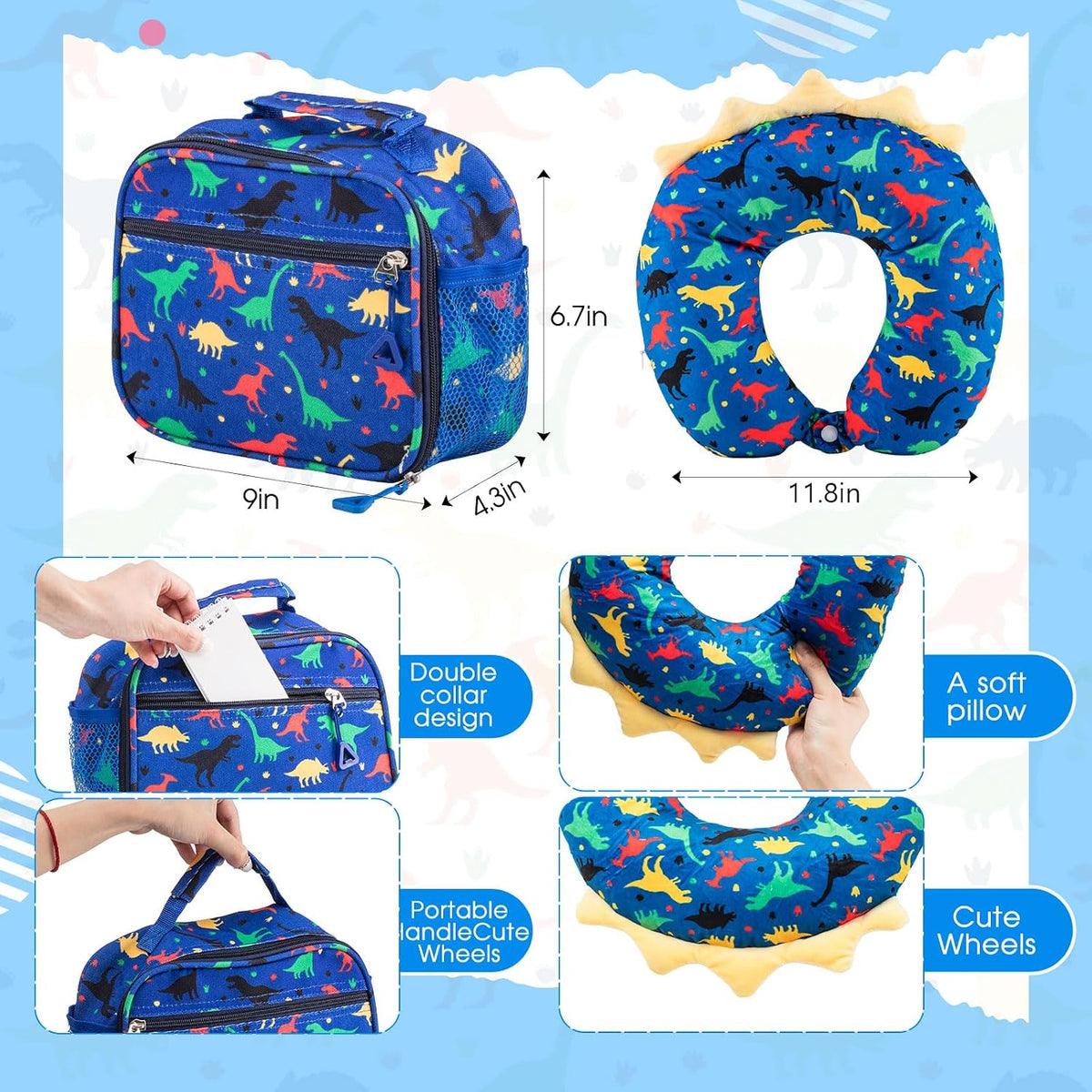 Set de maletas para niños de Redbaker, 6 piezas, regalos para Navid...