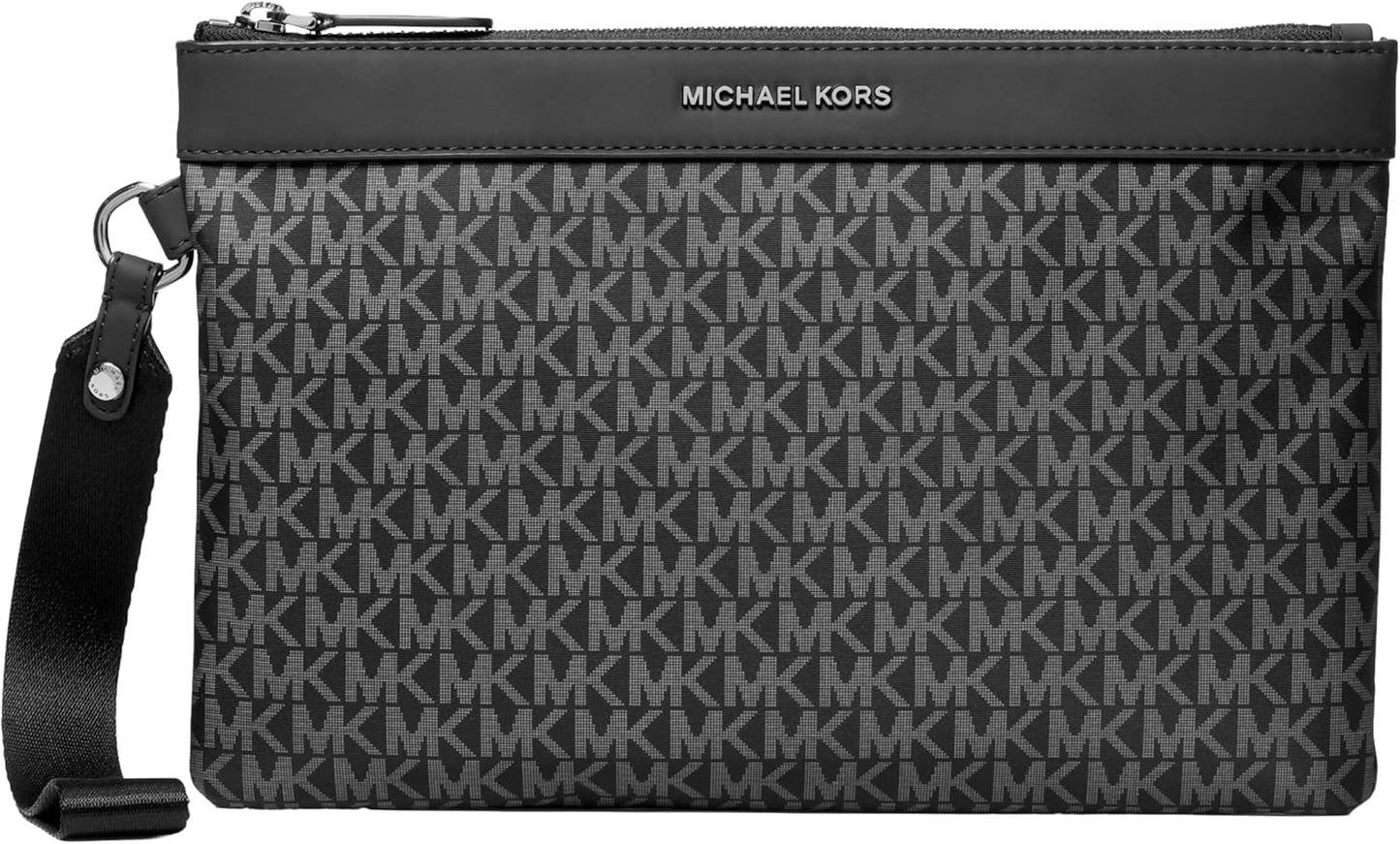 Michael Kors Bolsa de viaje Brooklyn para hombre, herrajes plateado...