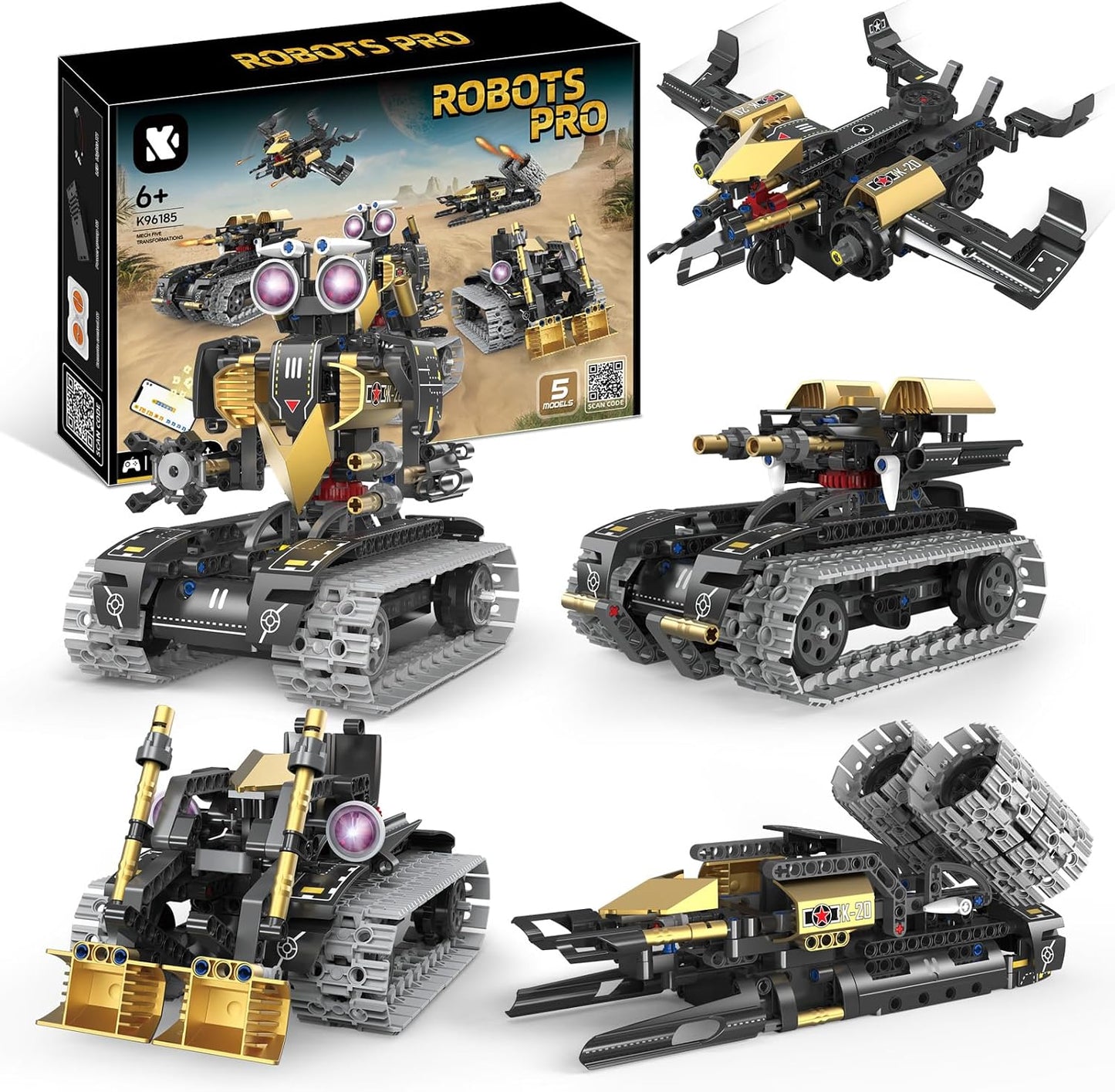 OUTOGO - Kit de construcción de robot con control remoto, regalos S...