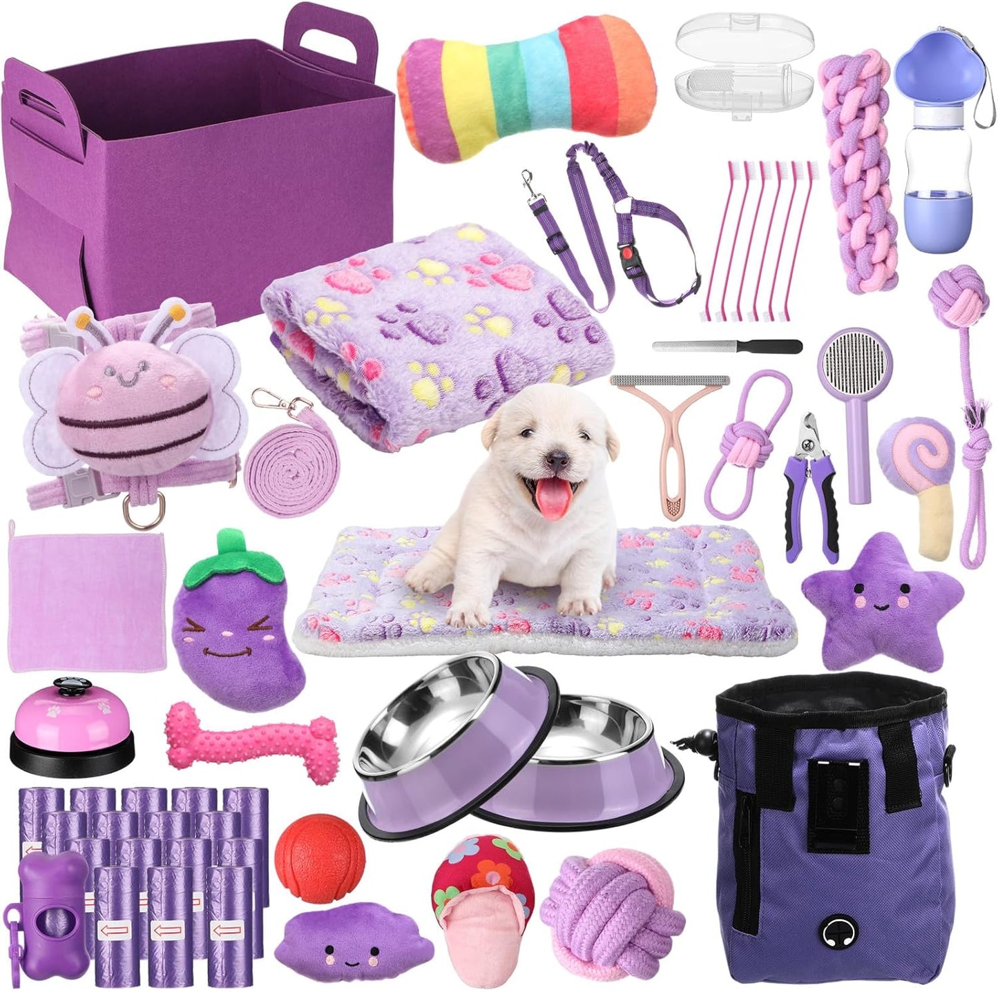 Abbylike - Kit de inicio de 50 piezas para cachorros para perros pe...