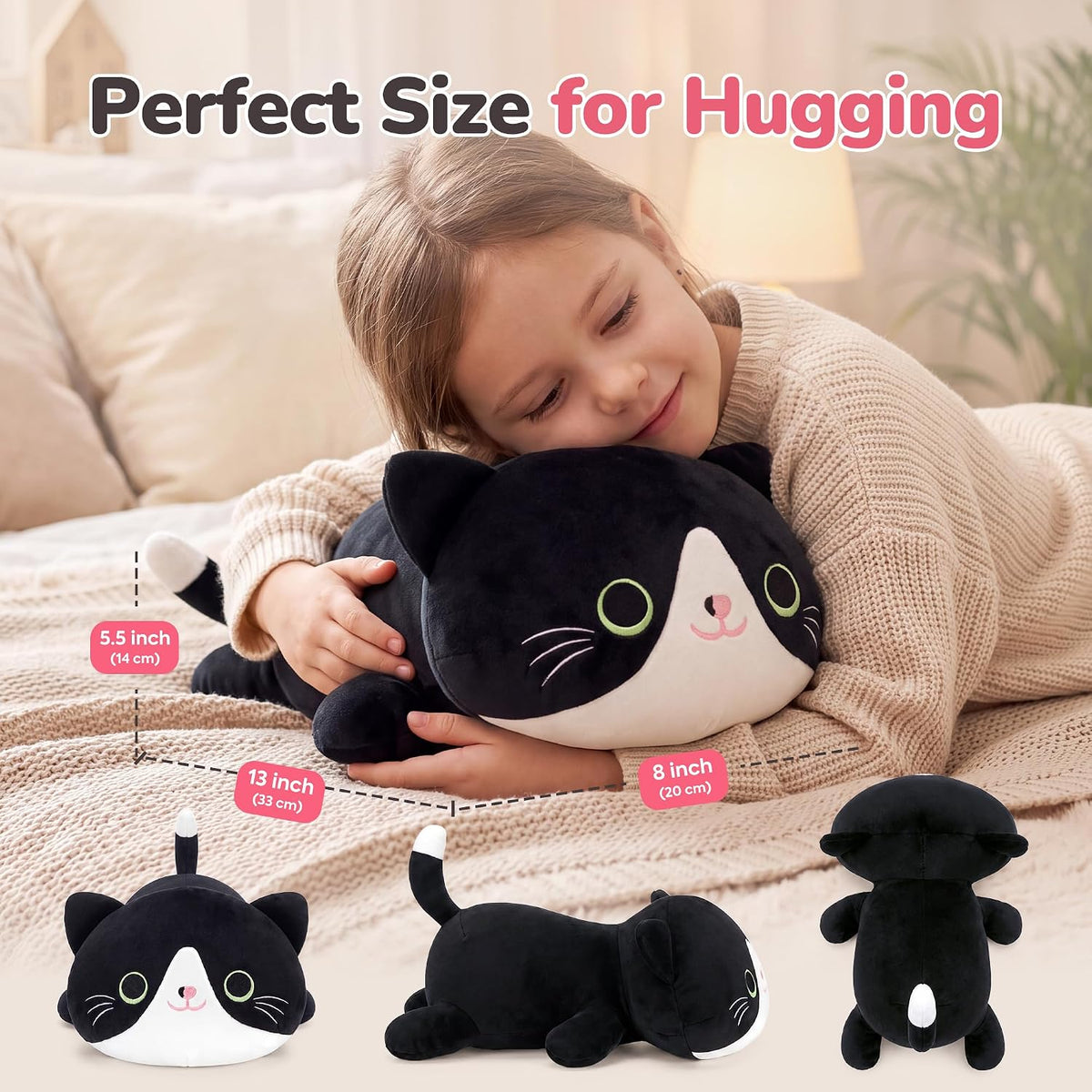 Onsoyours Peluche original de gato esmoquin con lindo gatito, almoh...