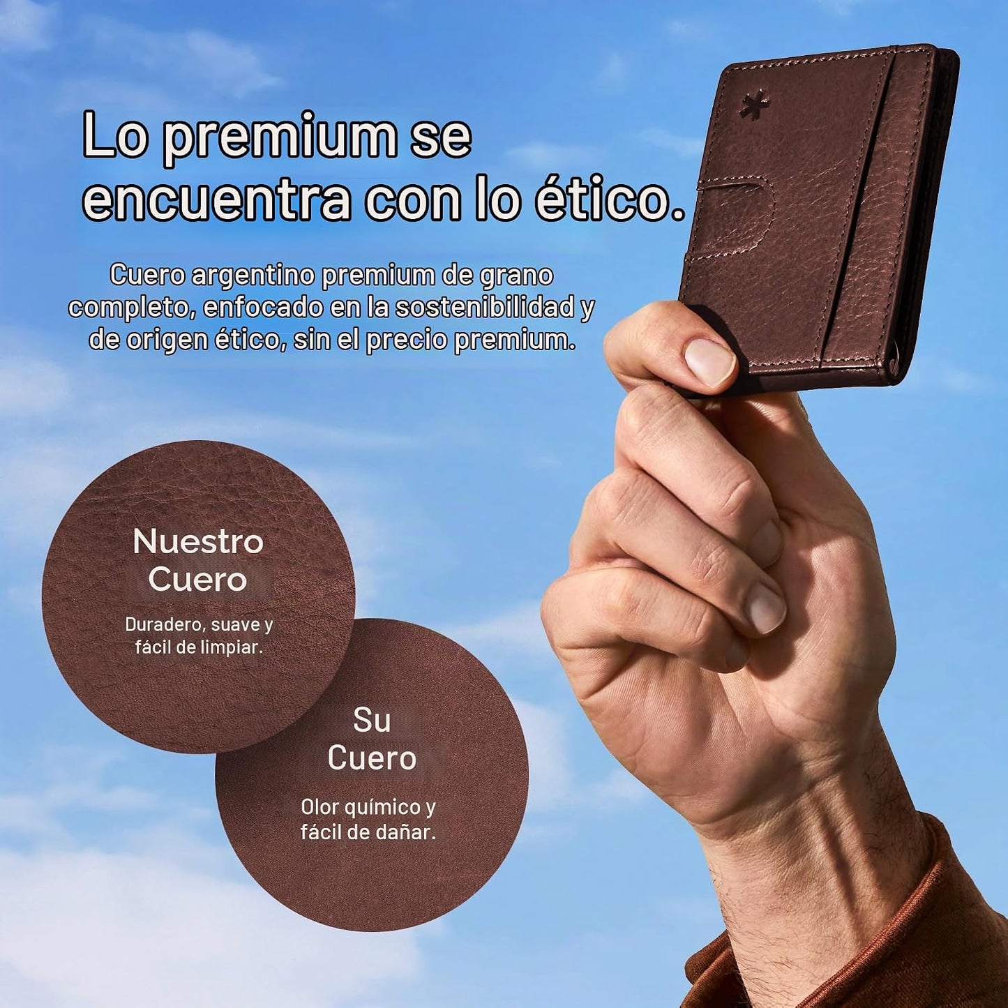 Swear Brands Billetera delgada con clip para dinero, cartera minima...