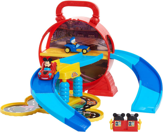 Disney Junior Mickey Mouse Garage Stow 'n Go, juego de figuras...