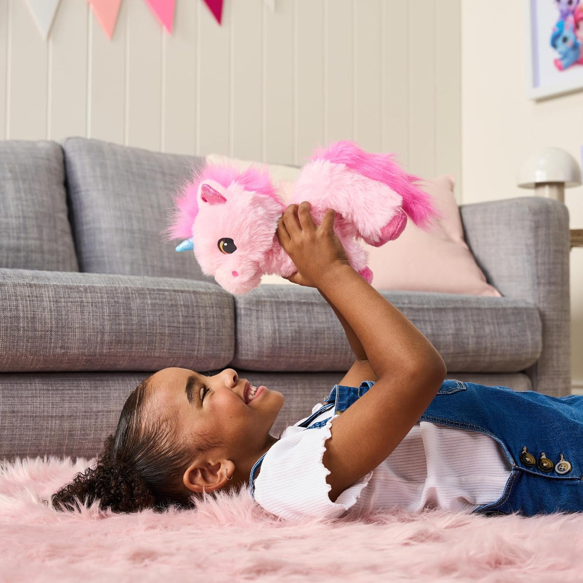 ScruffaLuvs Unicorn Scruffs Peluche, lavar para revelar 1 de 4 unic...