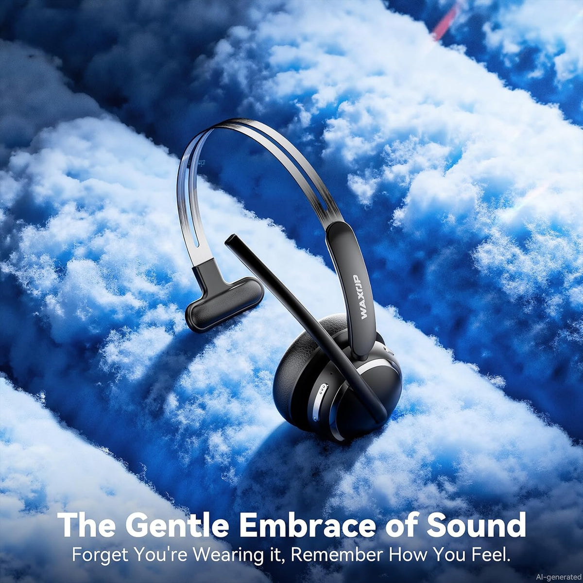 Auriculares inalámbricos con micrófono para trabajo, auriculares Bl...