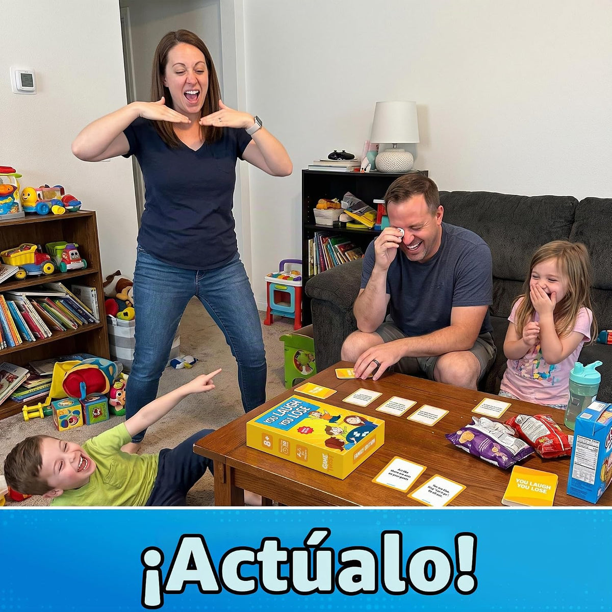 Juego You Laugh You Lose - Juegos de mesa para niños de 8 a 12 años...