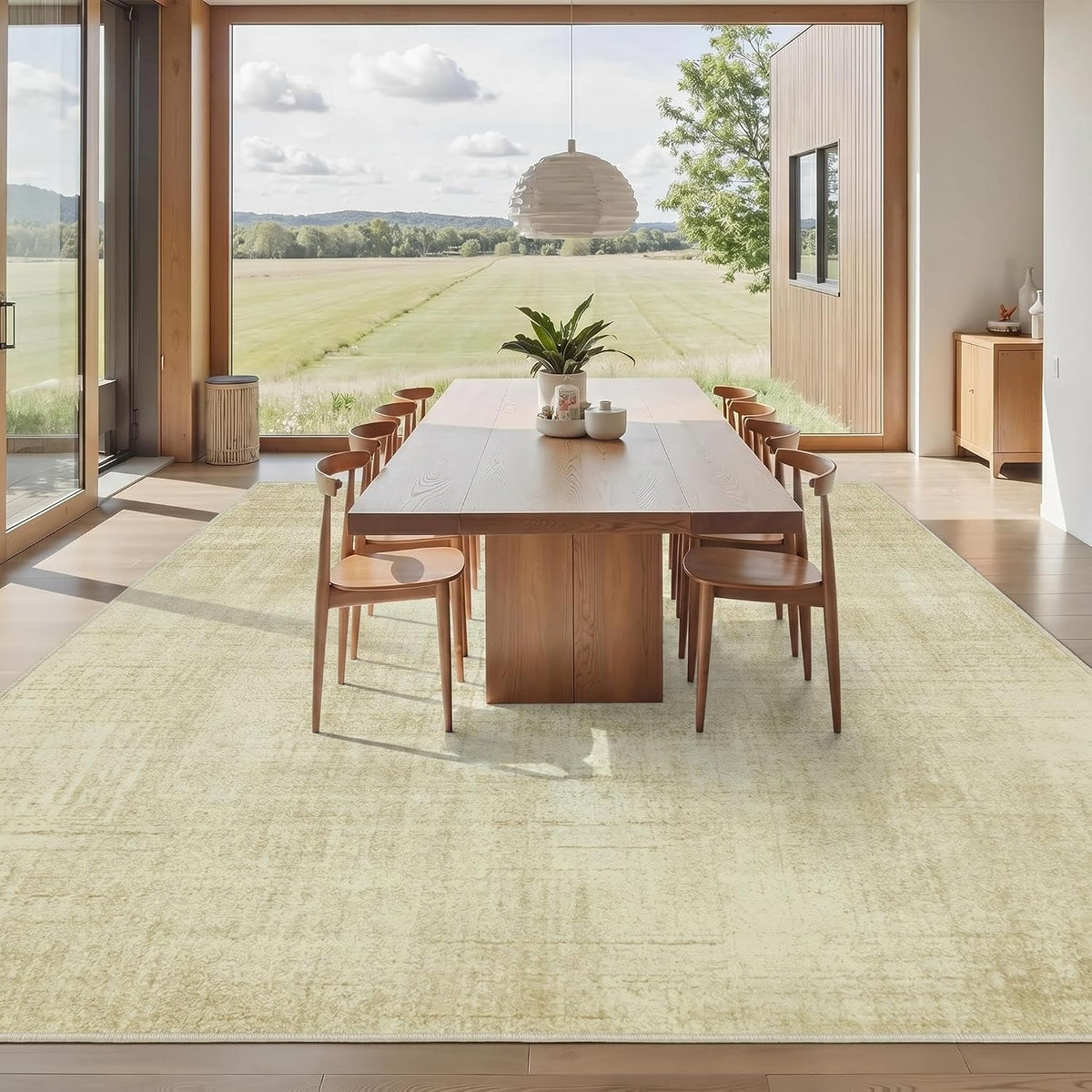 Joydeco Alfombras lavables de 10 x 14 pies para sala de estar, alfo...