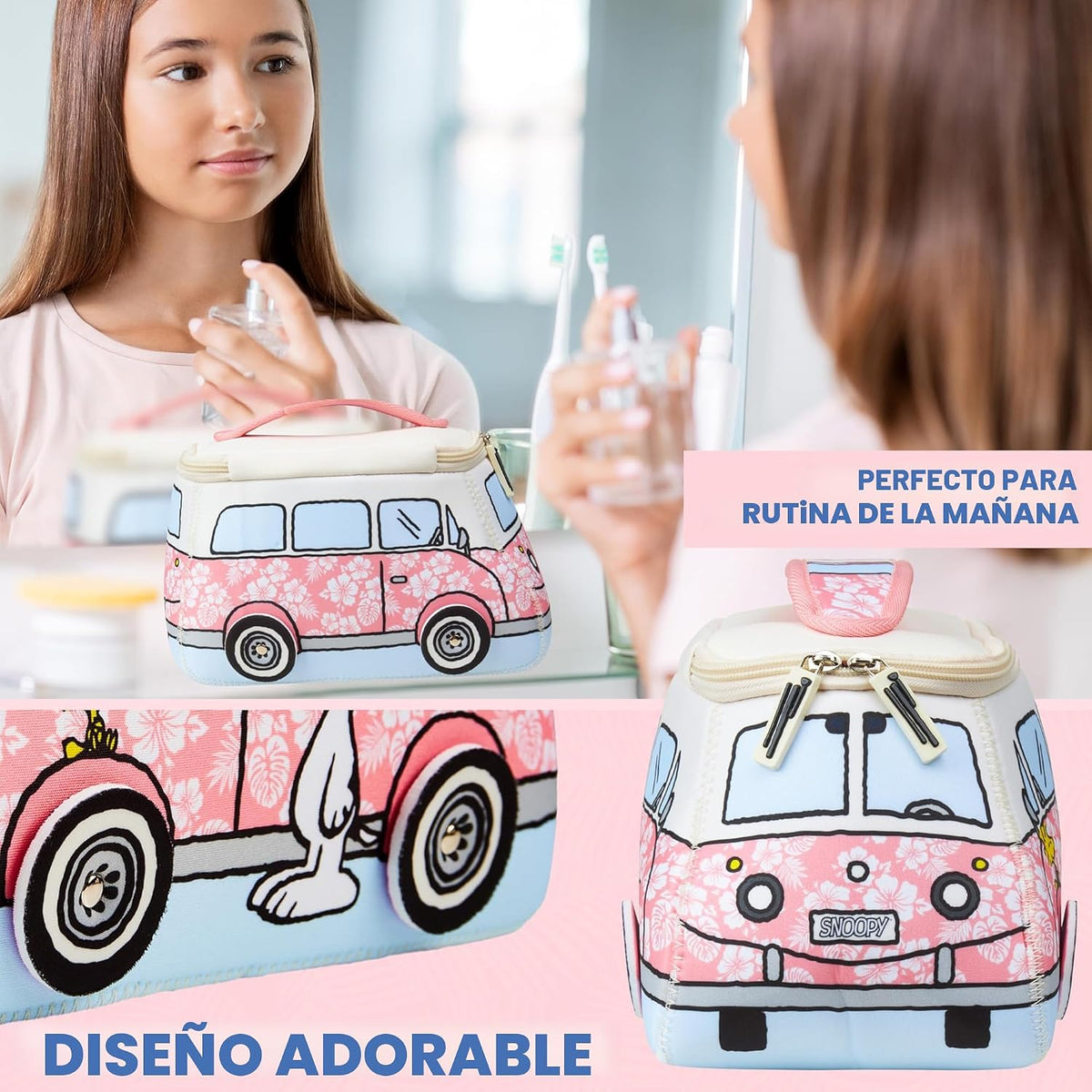 Get Trend Peanuts Snoopy - Neceser de aseo para mujeres, adolescent...