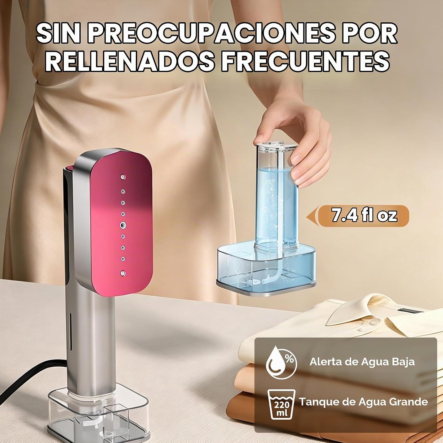 FluSing Vaporizador de Viaje para Ropa, Vaporizador y Plancha portá...