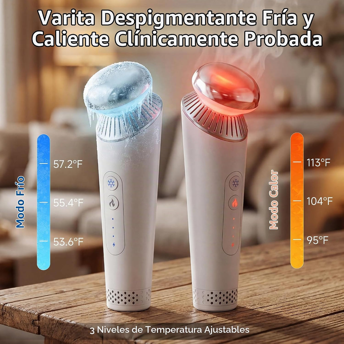 Varita deshinchadora para ojos y cara, masajeador facial 2 en 1 par...