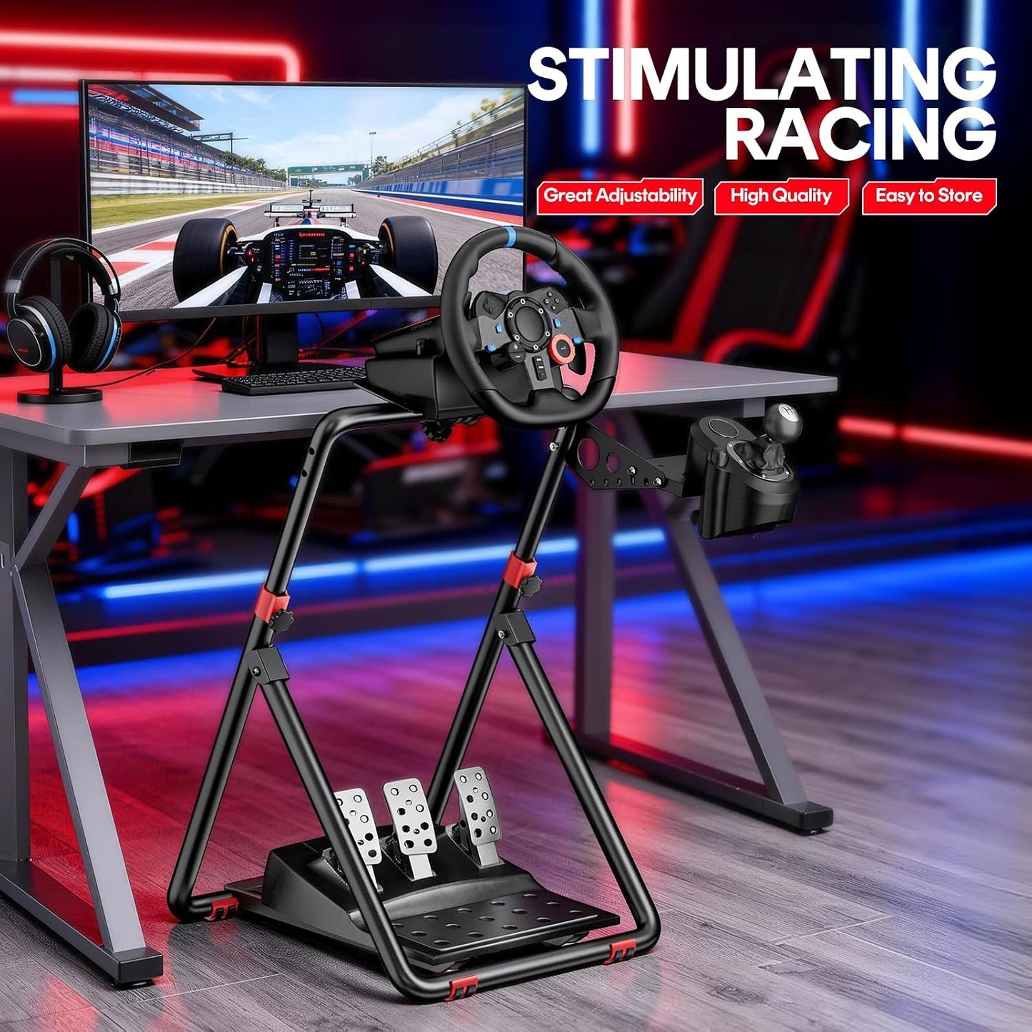 RACGTING Soporte de volante de carreras para Logitech G29 - Cabina...