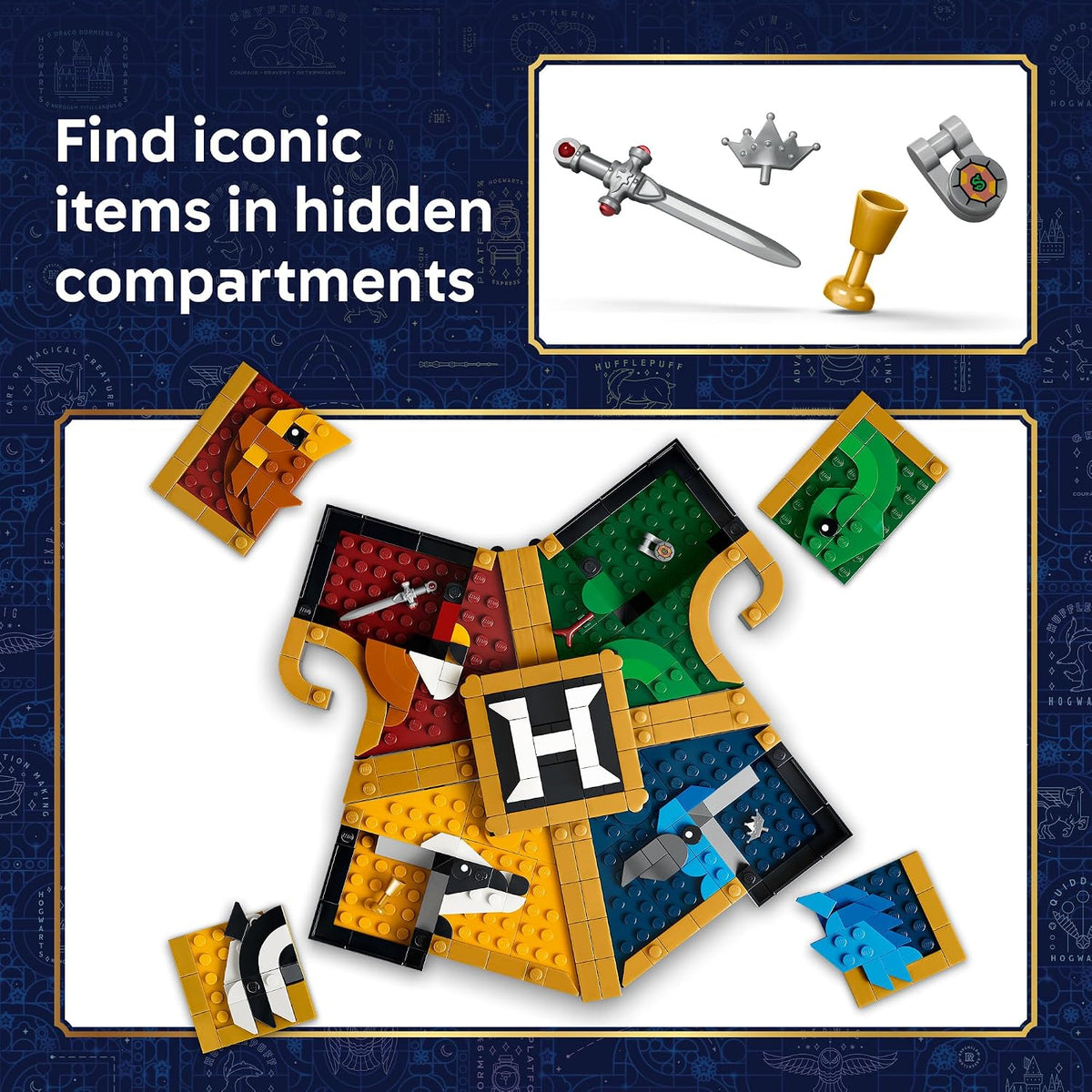 LEGO Harry Potter Escudo de la casa de Hogwarts 76462 | Juguete de...