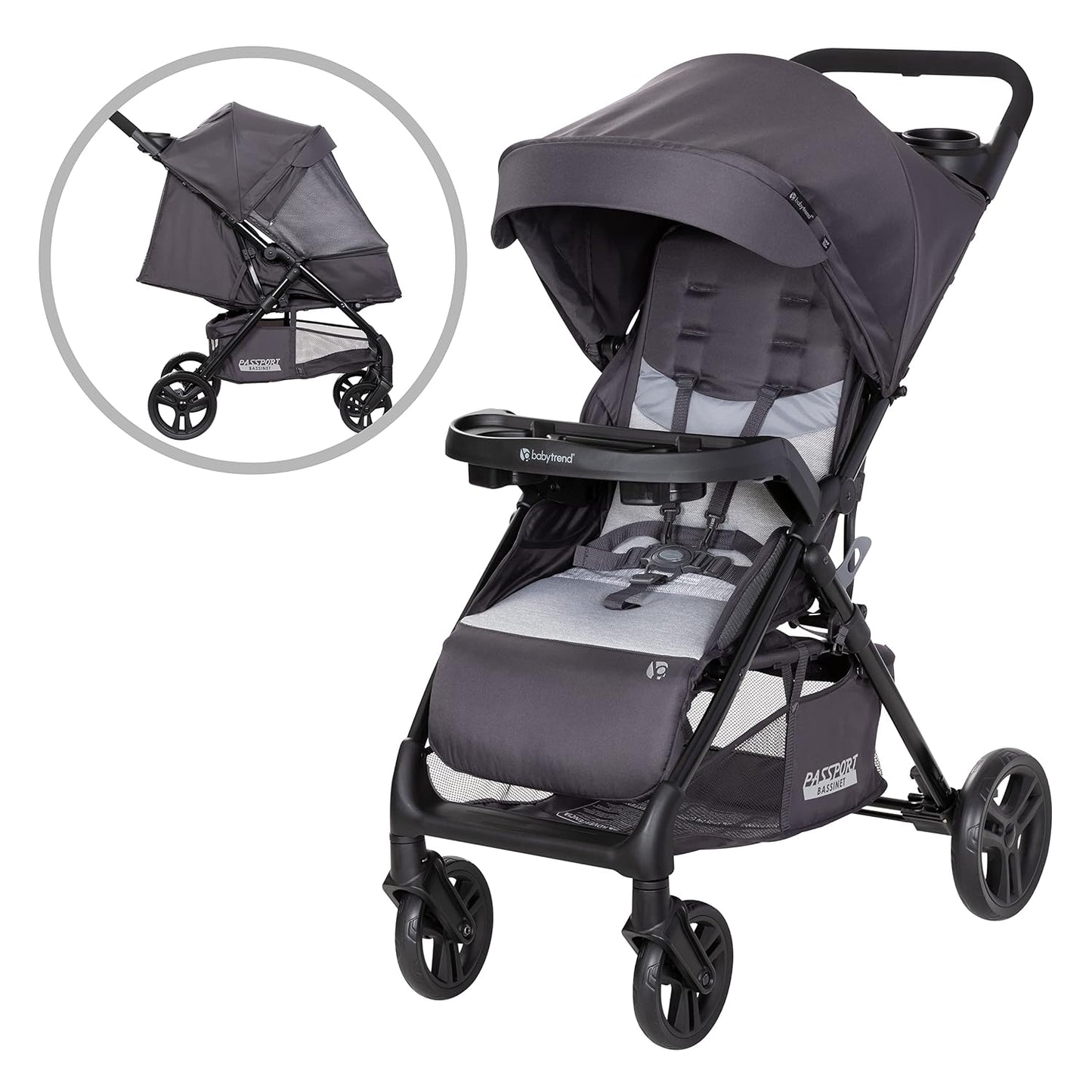 Baby Trend Passport® Carrito con Silla de Paseo, Cielo Plateado
