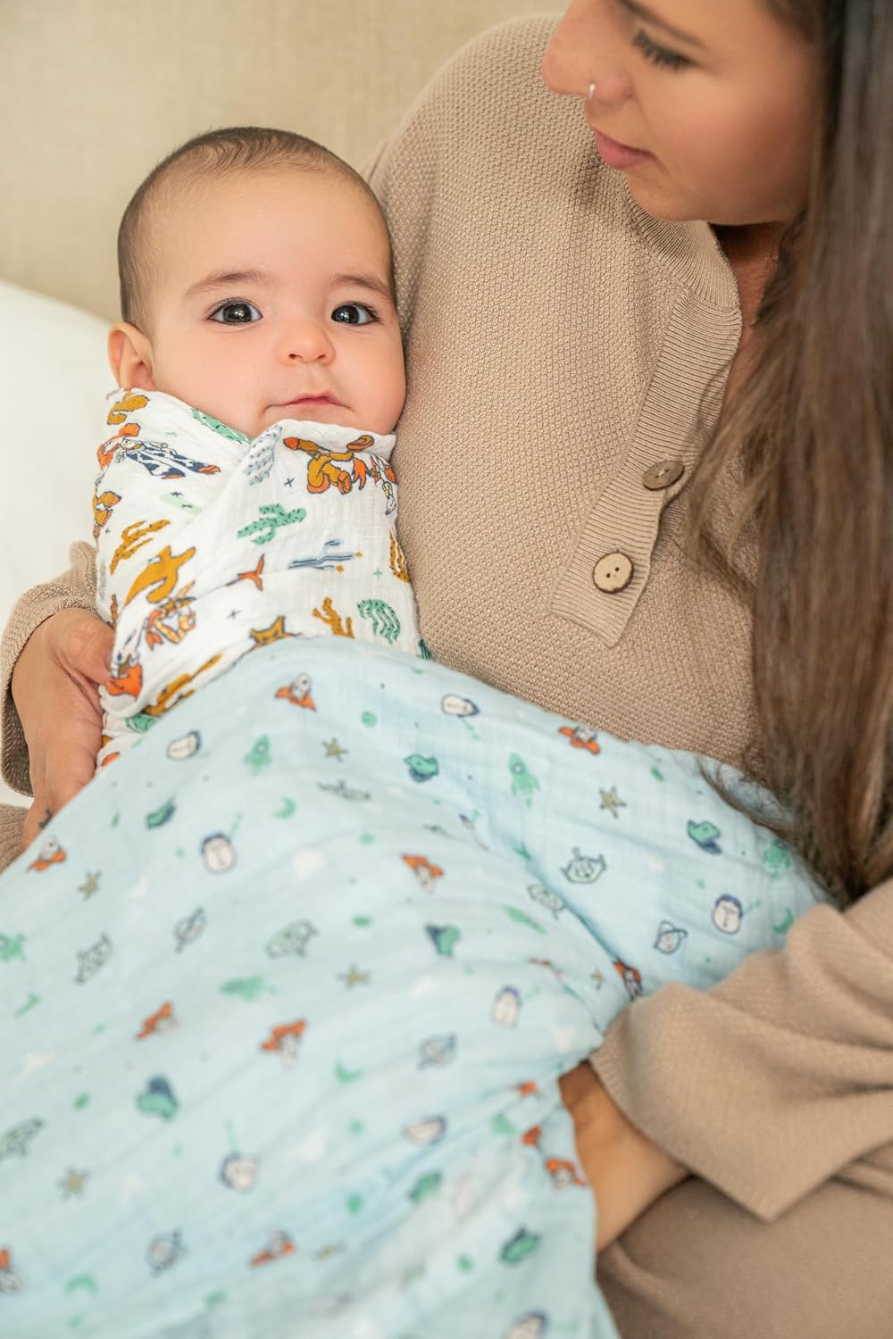 aden + anais Essentials - Mantas de muselina para recién nacido, 10...
