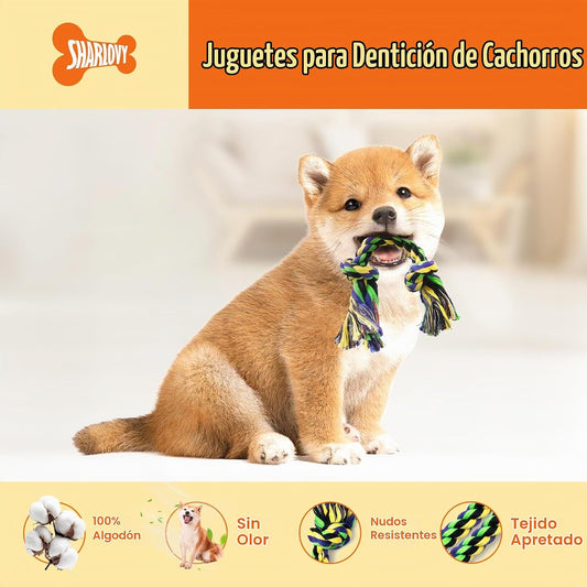 Juguetes de dentición para cachorros para perros pequeños, paquete...