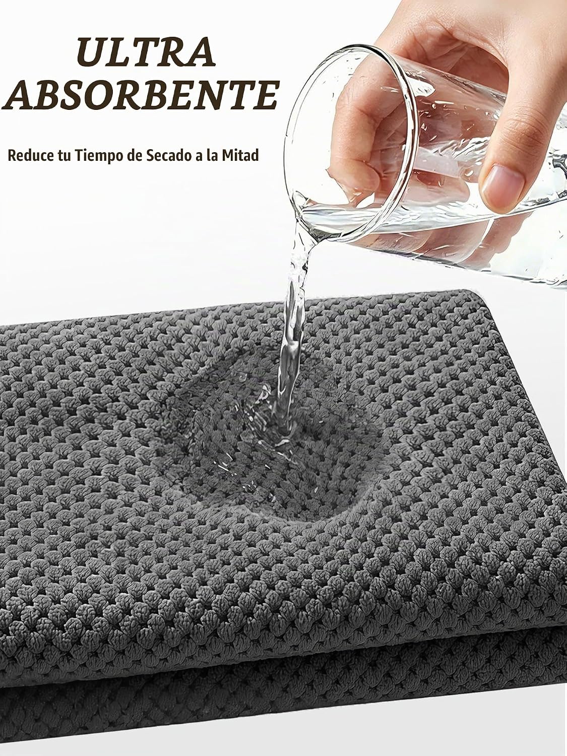 Dr.Auth Paquete de 3 toallas de microfibra para el cabello para muj...