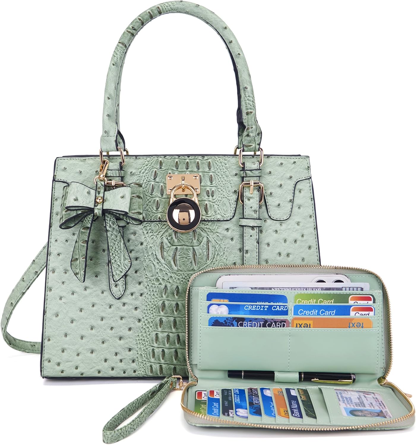 Qiyuer - Bolsos y carteras para mujer, juego de damas con asa super...