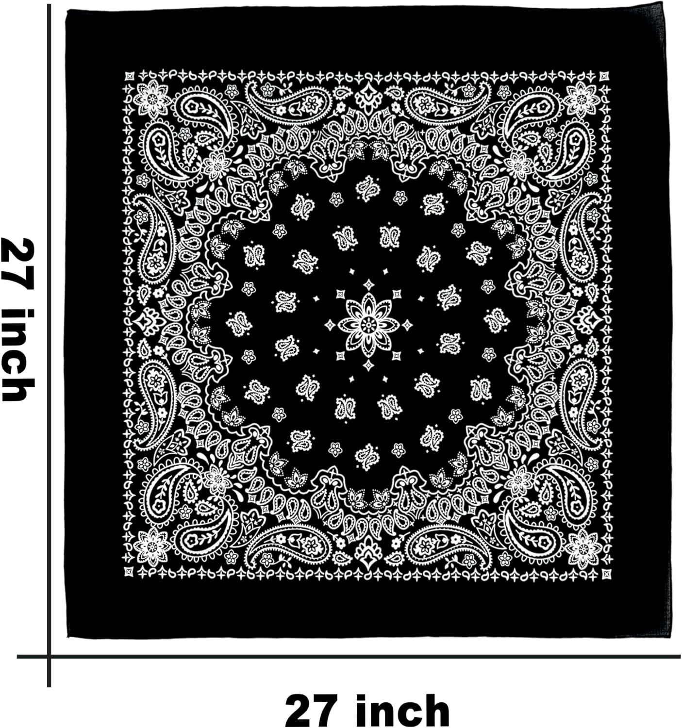 HankieWorld Bandana de un solo paquete suave y fino de 27 pulgadas...