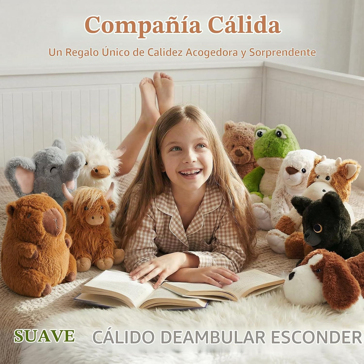 Oso de peluche para microondas, juguetes de peluche calentables y r...