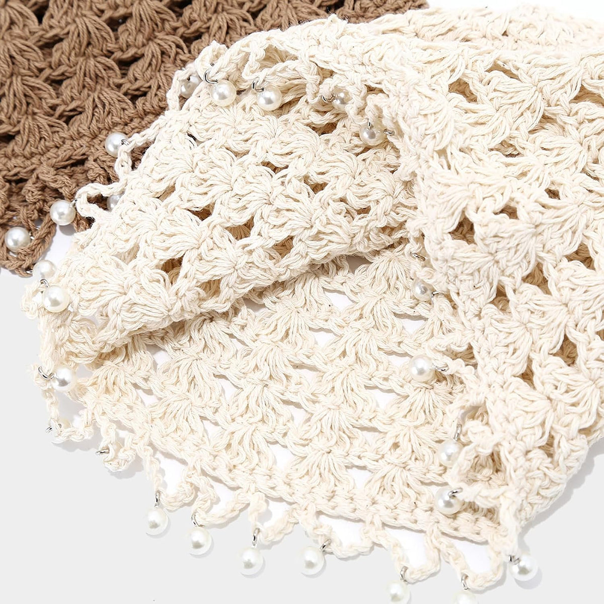 Julpsk Gorro de ganchillo ligero hecho a mano para mujer, estilo bo...