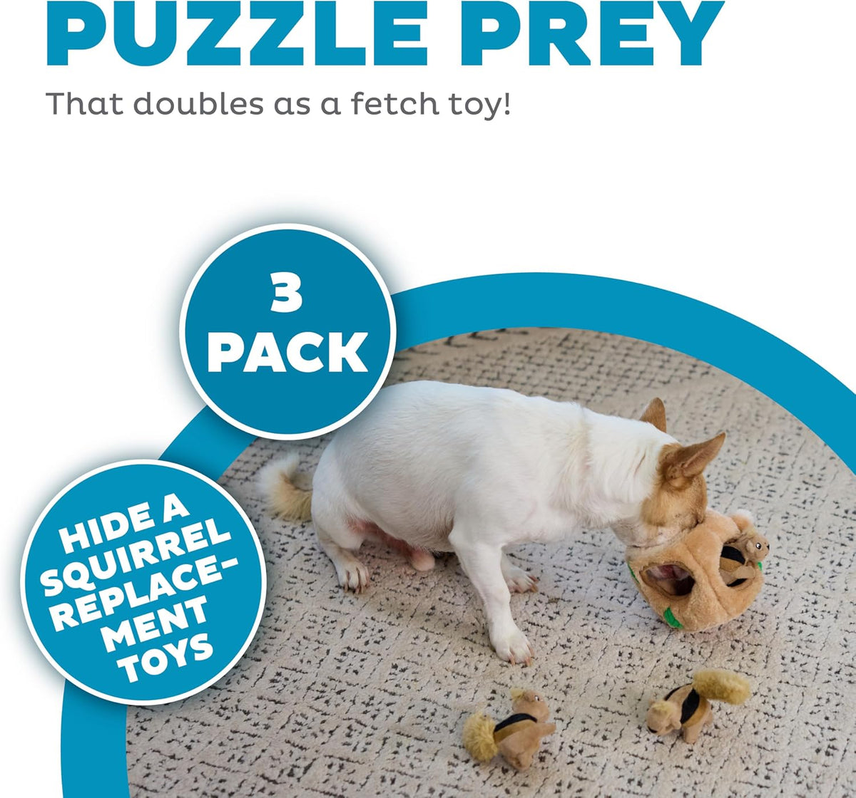 Outward Hound Squeakin' Squirrels - Juguetes de peluche de repu...