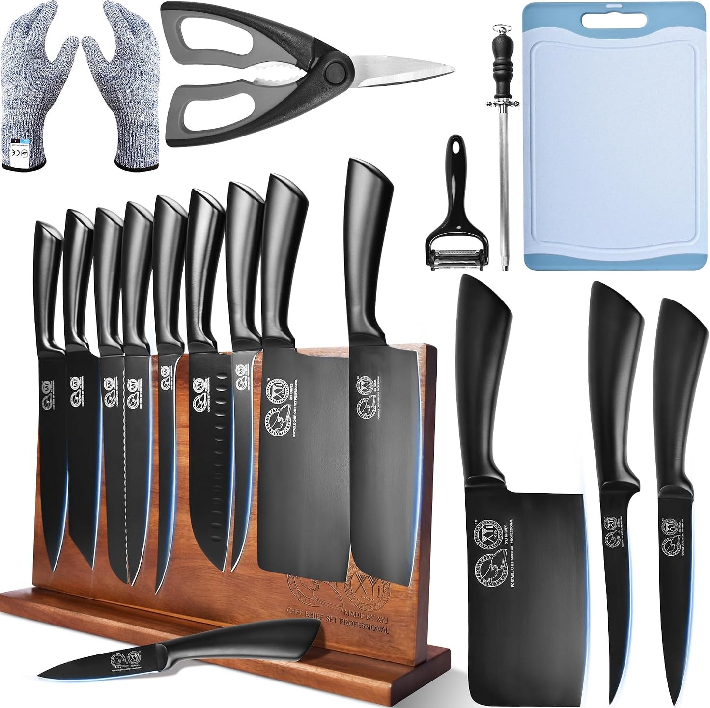 Juego de cuchillos profesionales XYJ para chefs maestros, cuchillo...