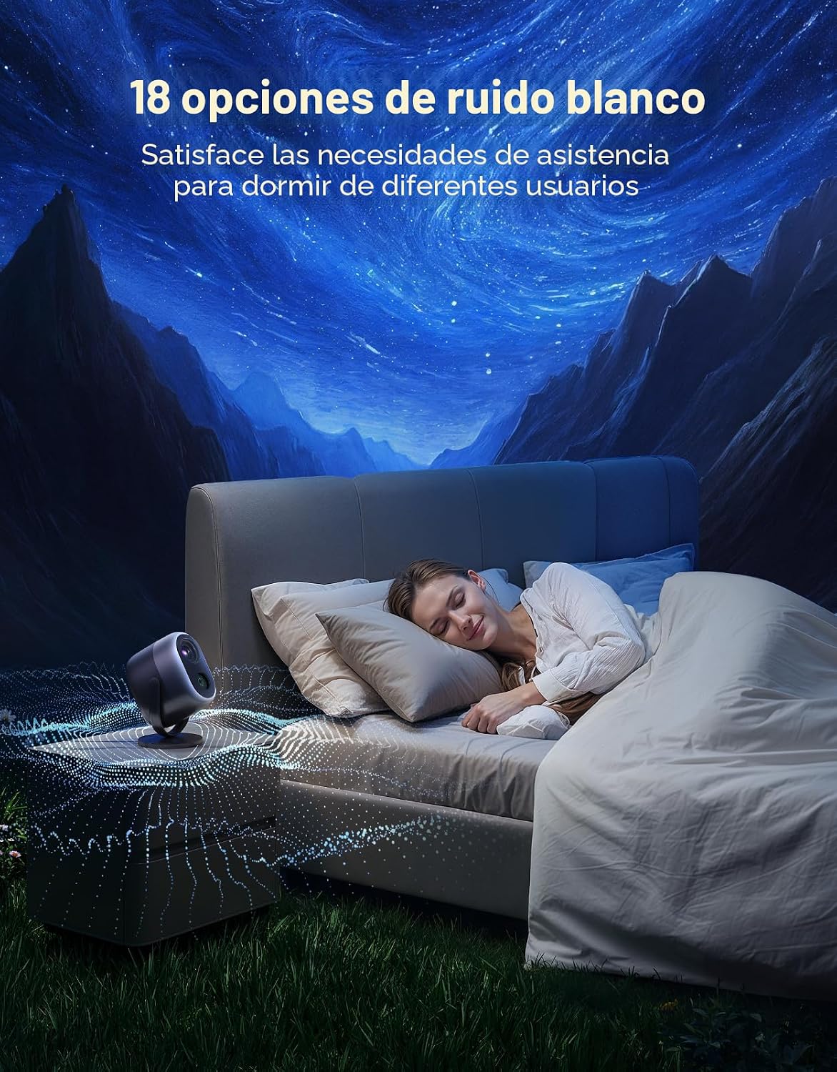 Govee Luces de proyector de estrellas, efecto nebulosa colorida de...