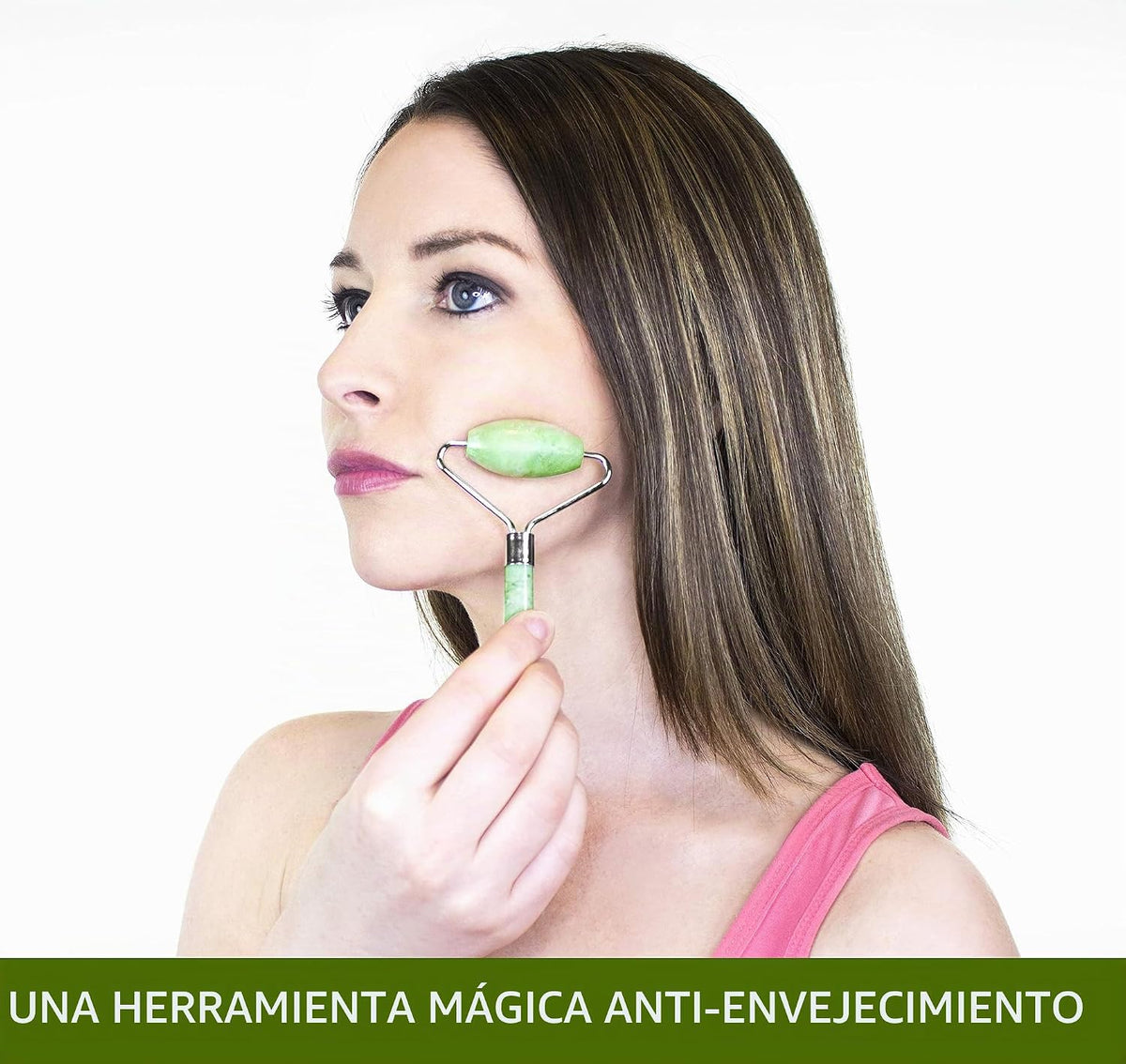 Kimkoo Juego de rodillos de jade para la cara 3 en 1 Con herramient...