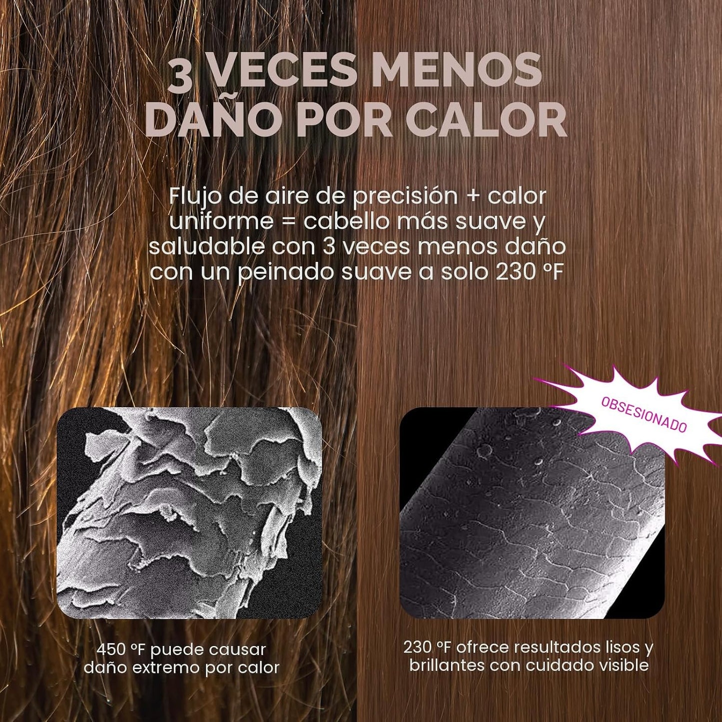 Wavytalk - Juego de cepillos para secador de pelo, juego de cepillo...
