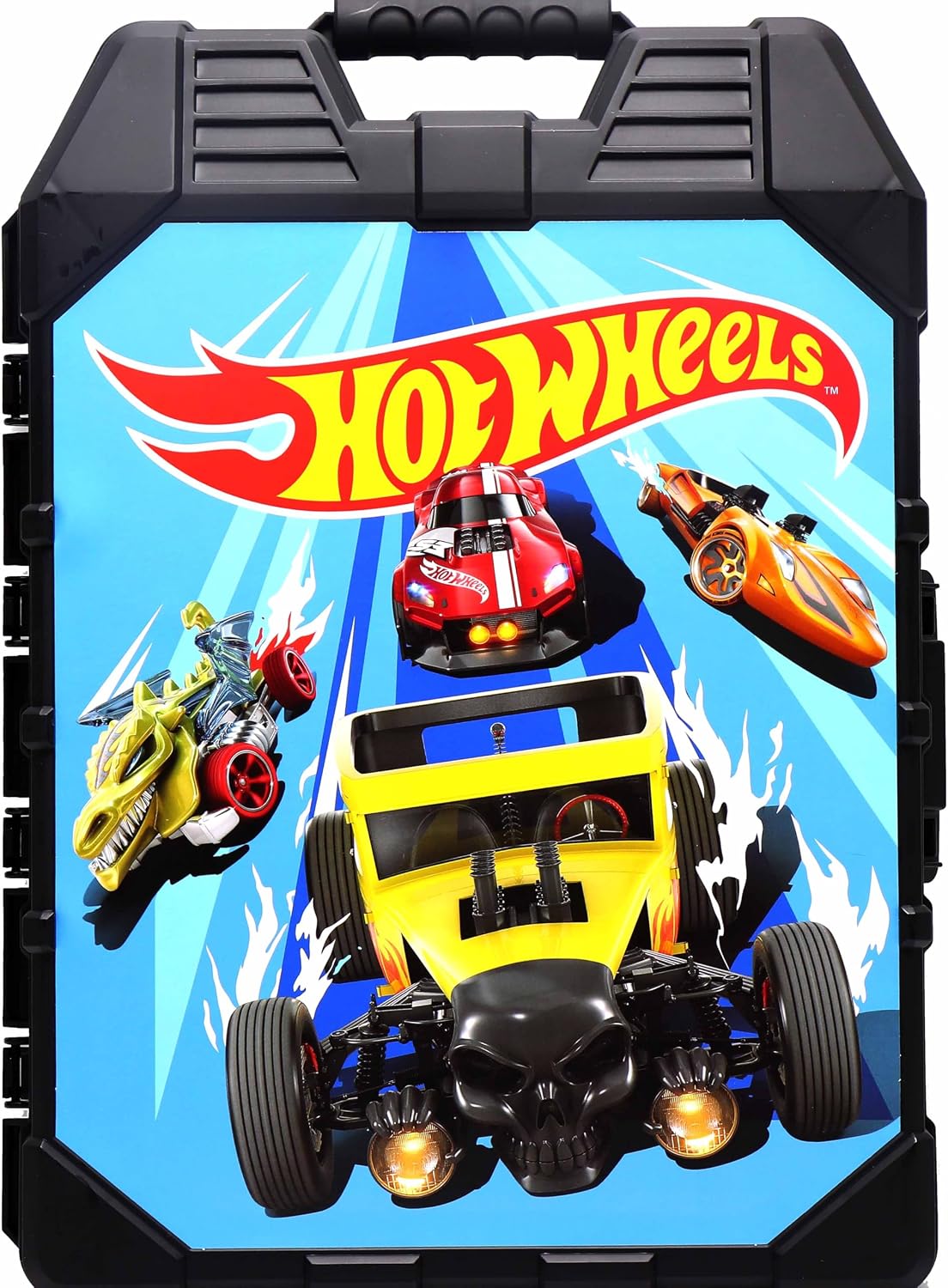 Tara Toys Hot Wheels - Estuche de almacenamiento para 48 autos, fun...