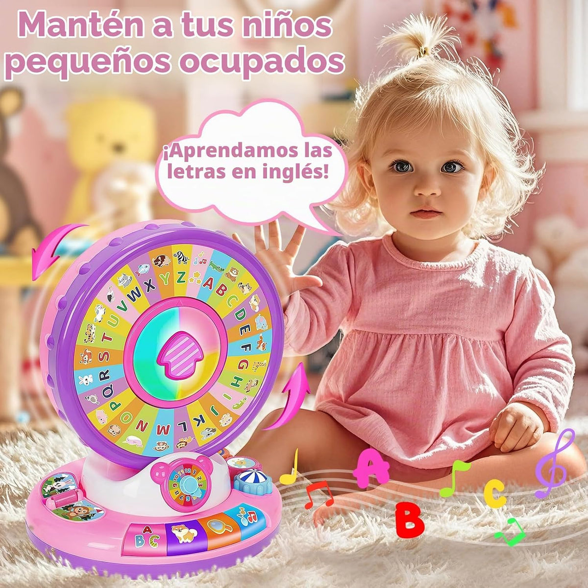 Juguetes de aprendizaje para niñas de 1 a 3 años, zoológico del alf...