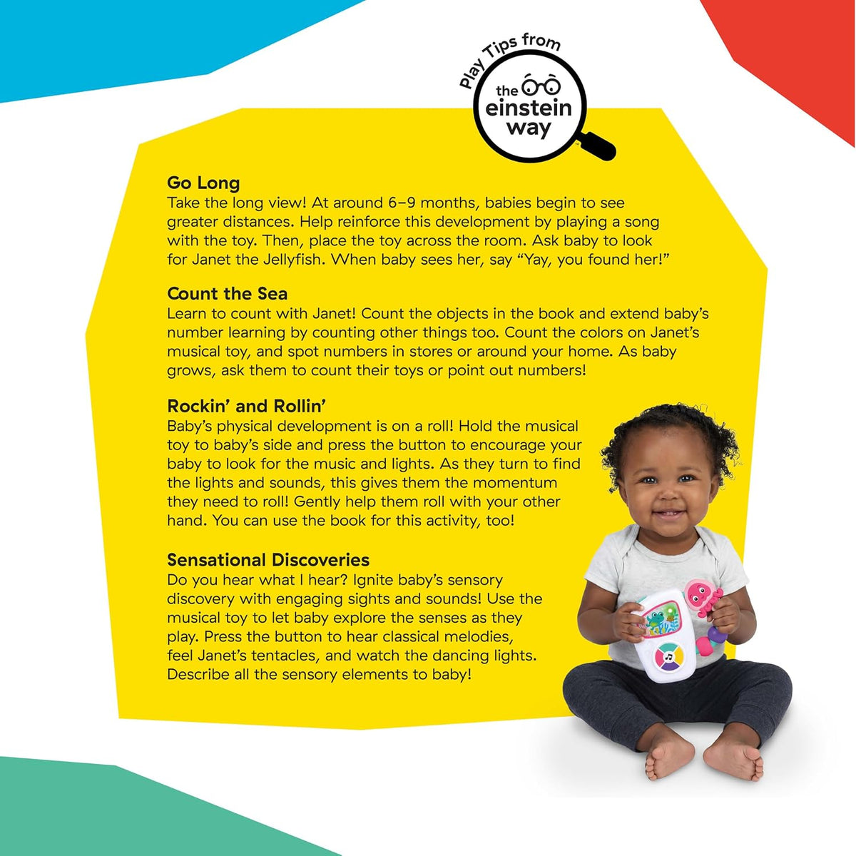 Baby Einstein Janet's Sensational Sounds - Juego de regalo de 2...
