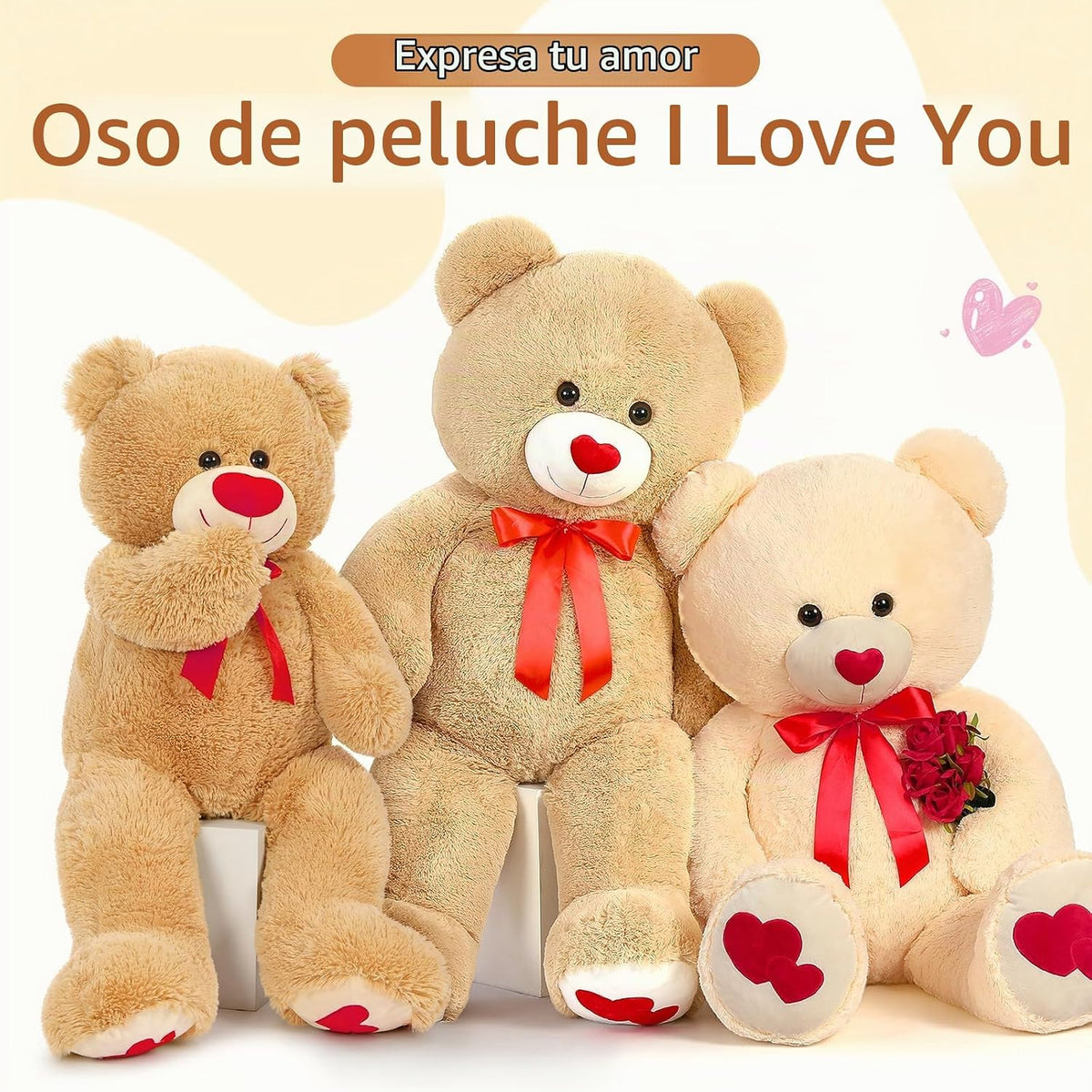 MaoGoLan Oso de Peluche Grande de 47" - Oso de Peluche Gigante...